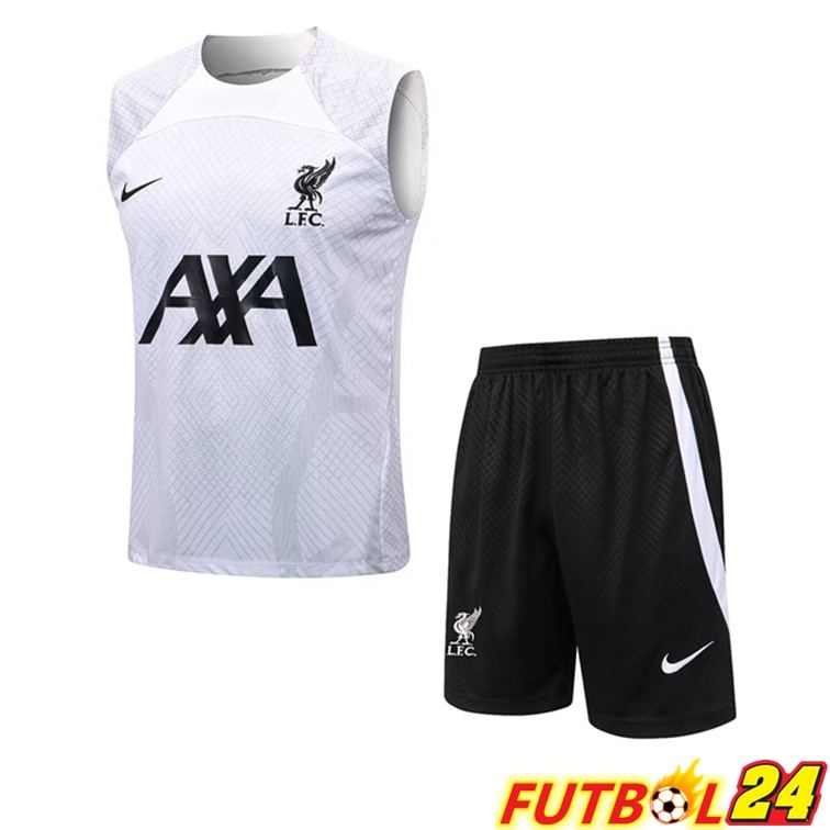 Chaleco De Futbol FC Liverpool + Shorts Blanco 22/23
