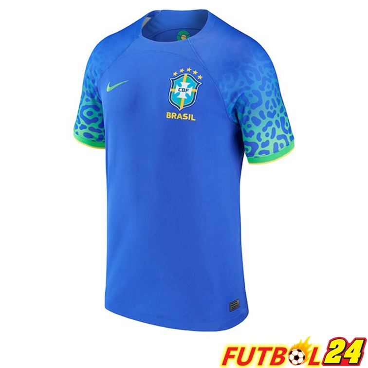 Camisetas De Futbol Brasil Mujer Segunda Azul 22/23