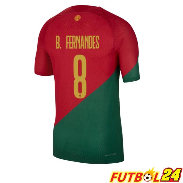 Camisetas De Futbol Portugal (J. MOUTINHO 8) Primera Rojo Verde Copa Del Mundo 2022