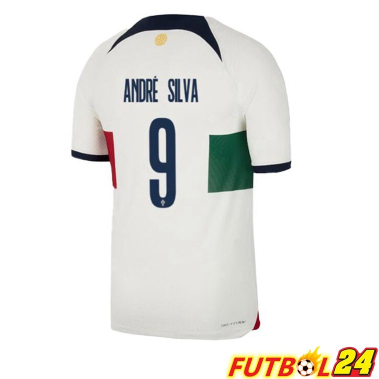 Camisetas De Futbol Portugal (ANDRÉ SILVA 9) Segunda Blanco Rojo Copa Del Mundo 2022