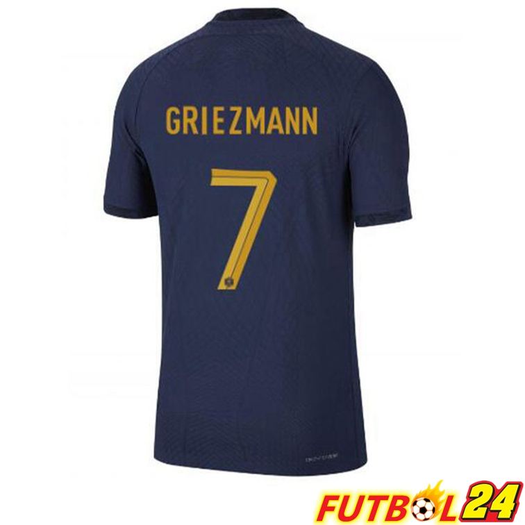 Camisetas De Futbol Francia (GRIEZMANN 7) Primera Azul Royal Copa Del Mundo 2022