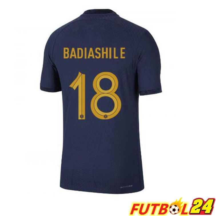 Camisetas De Futbol Francia (BADIASHILE 18) Primera Azul Royal Copa Del Mundo 2022