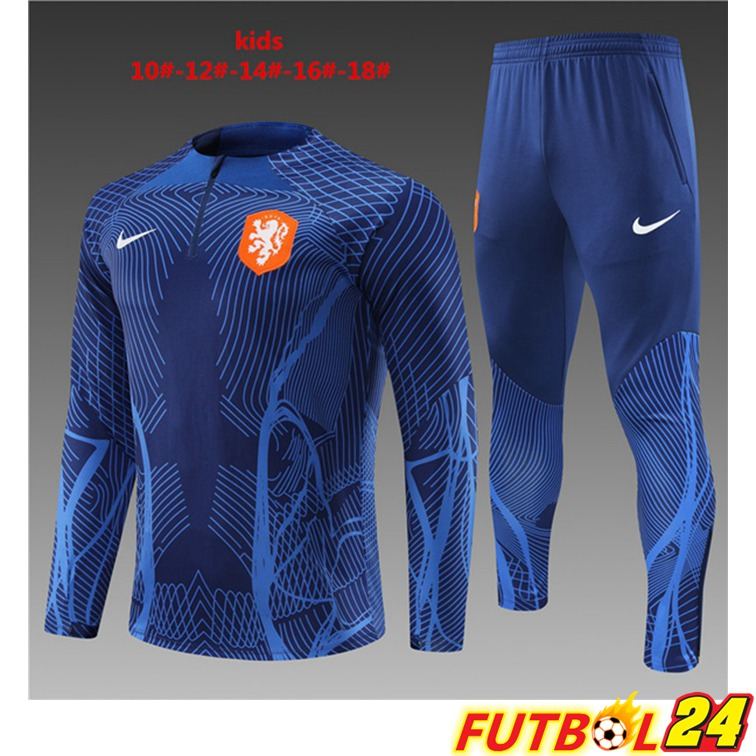Chandal Futbol Países Bajos Niño Azul Royal 22/23