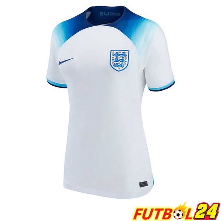 Camisetas De Futbol Inglaterra Mujer Primera Blanco Copa Del Mundo 2022