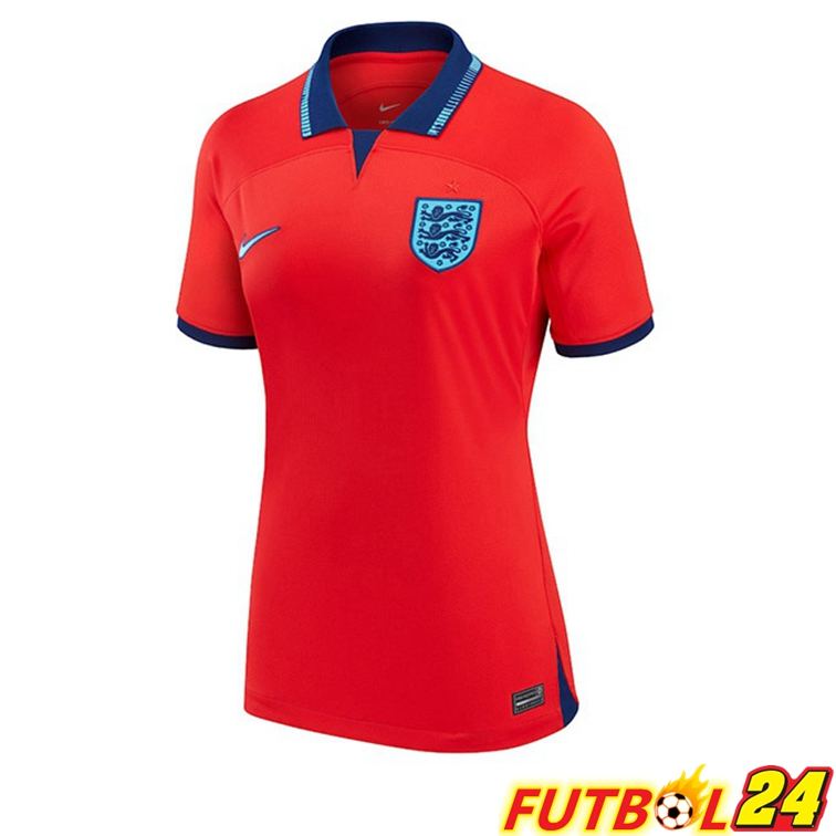 Camisetas De Futbol Inglaterra Mujer Segunda Rojo Copa Del Mundo 2022