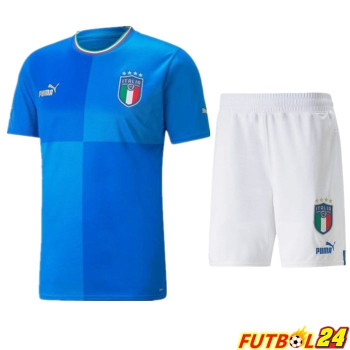 Camisetas Italia Primera + Cortos Copa Del Mundo 2022