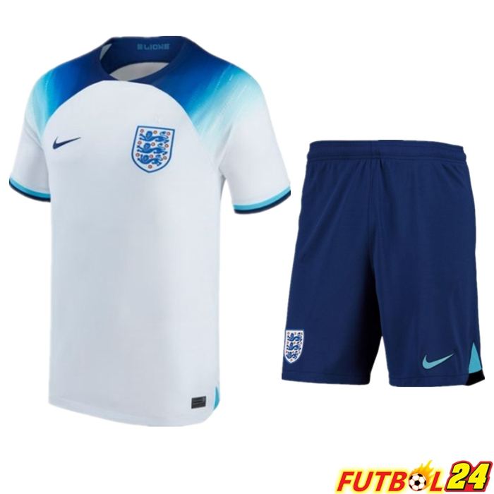 Camisetas Inglaterra Primera + Cortos Copa Del Mundo 2022