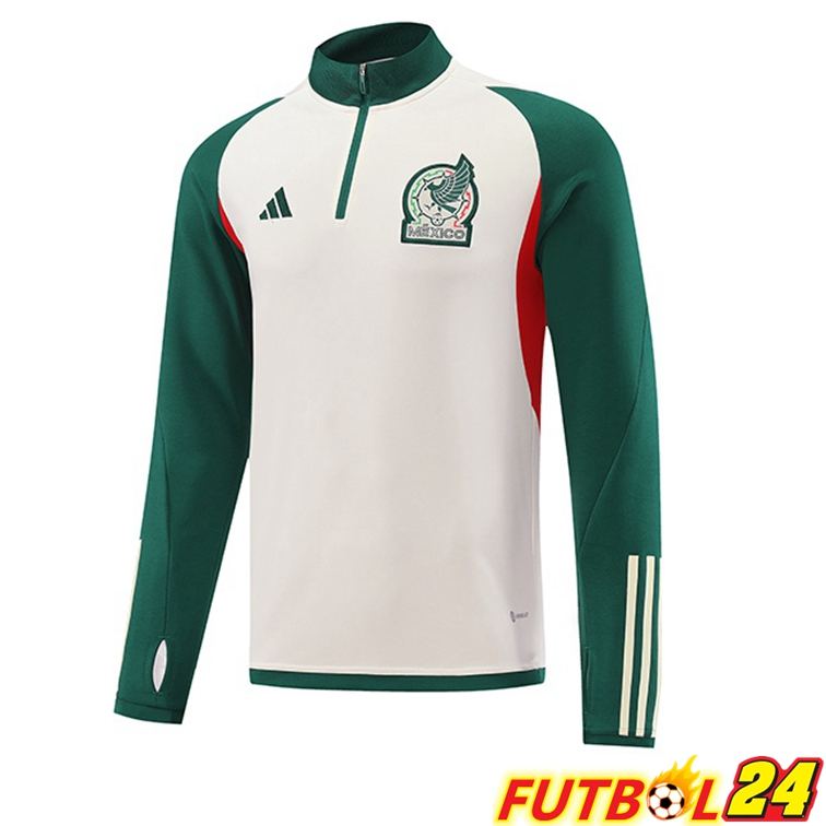 Sudadera De Entrenamiento México Blanco Verde 2022/2023