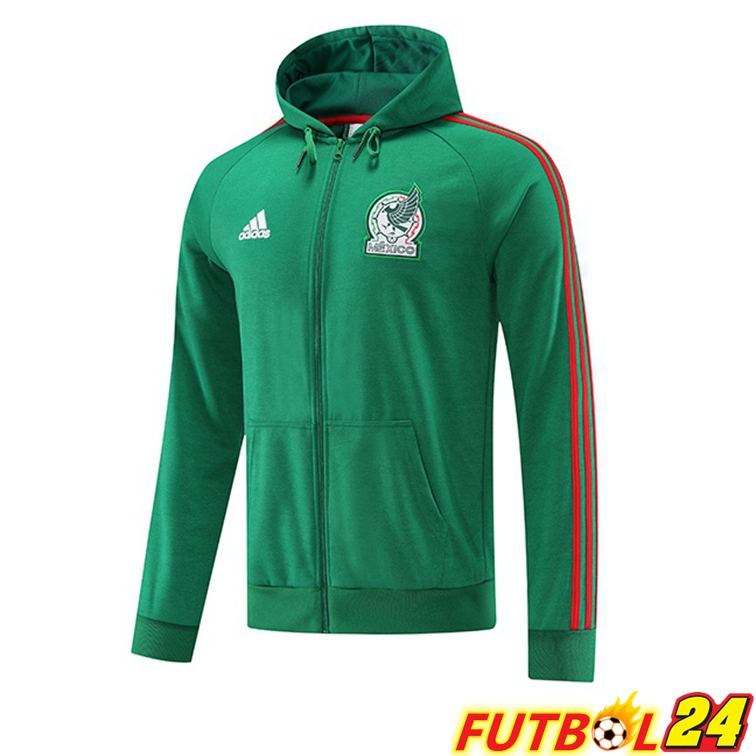 Chaqueta Con Capucha México Verde 2022/2023