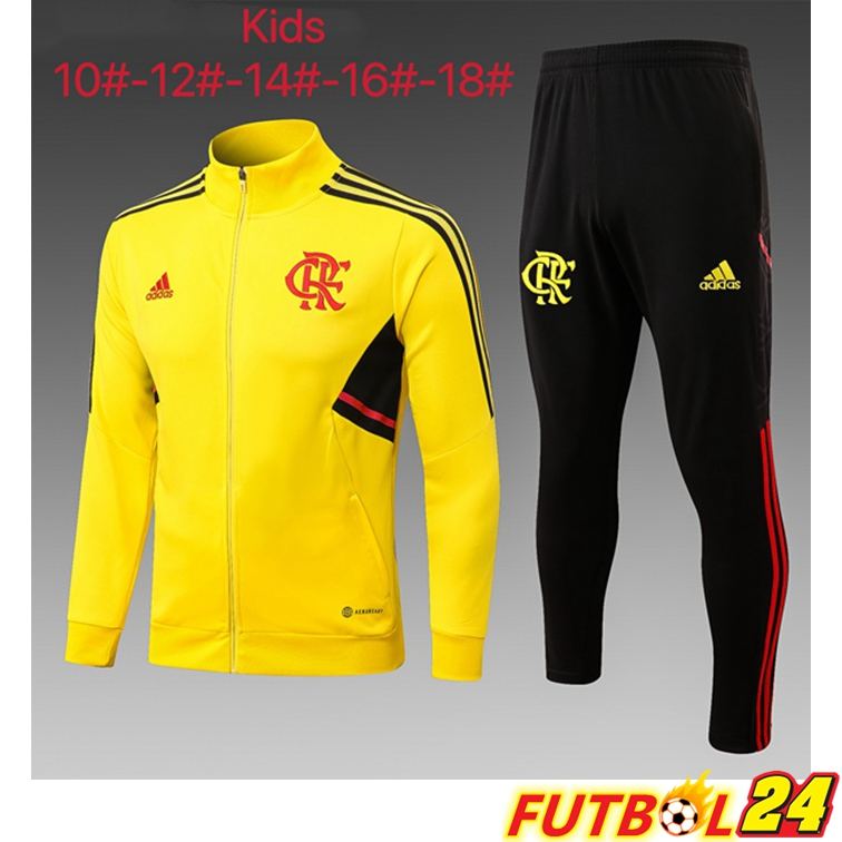 Chandal Equipos De Futbol - Chaqueta Flamengo Ninos Amarillo 2022/2023