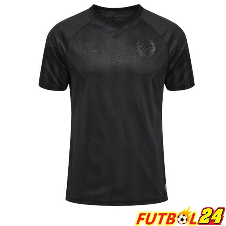 Camisetas De Futbol Dinamarca Tercera Negro Copa Del Mundo 2022