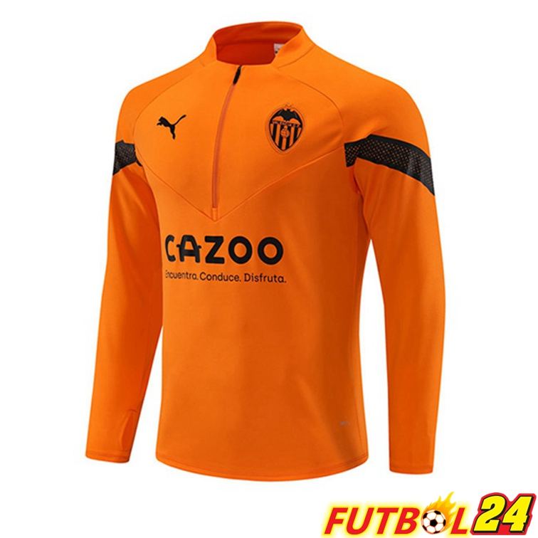Sudadera De Entrenamiento Valencia CF Naranja 2022/2023