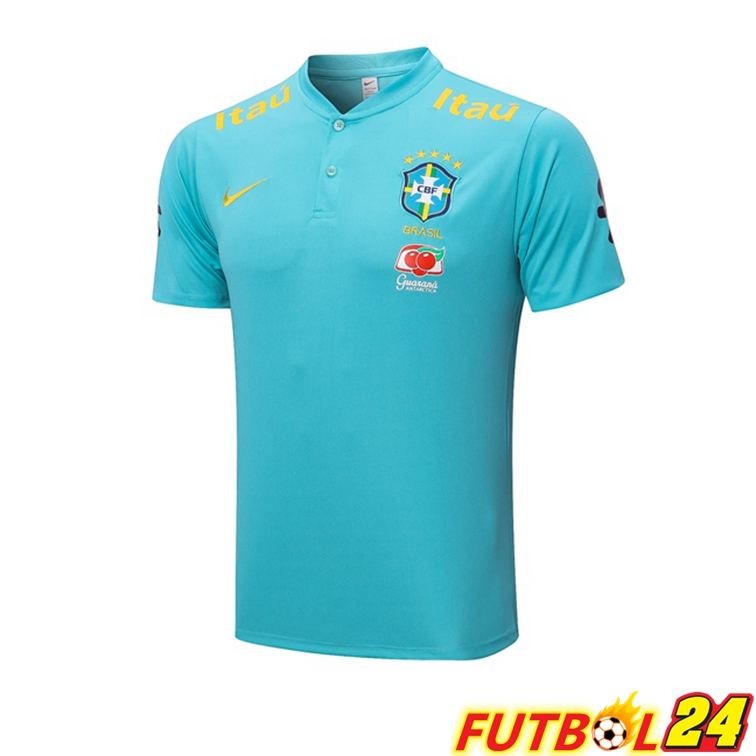 Camiseta Polo Brasil Azul 2022/2023