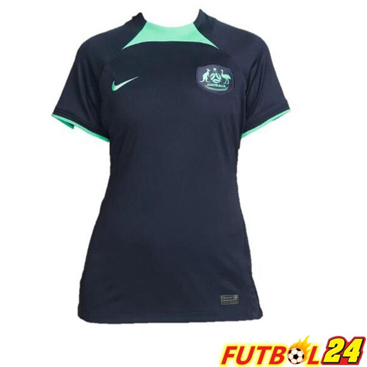 Camisetas De Futbol Australia Mujer Segunda Negro 2022/2023
