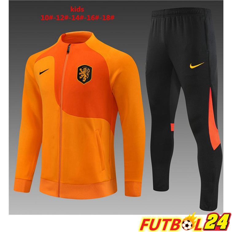 Chandal Equipos De Futbol - Chaqueta Países Bajos Ninos Naranja 2022/2023