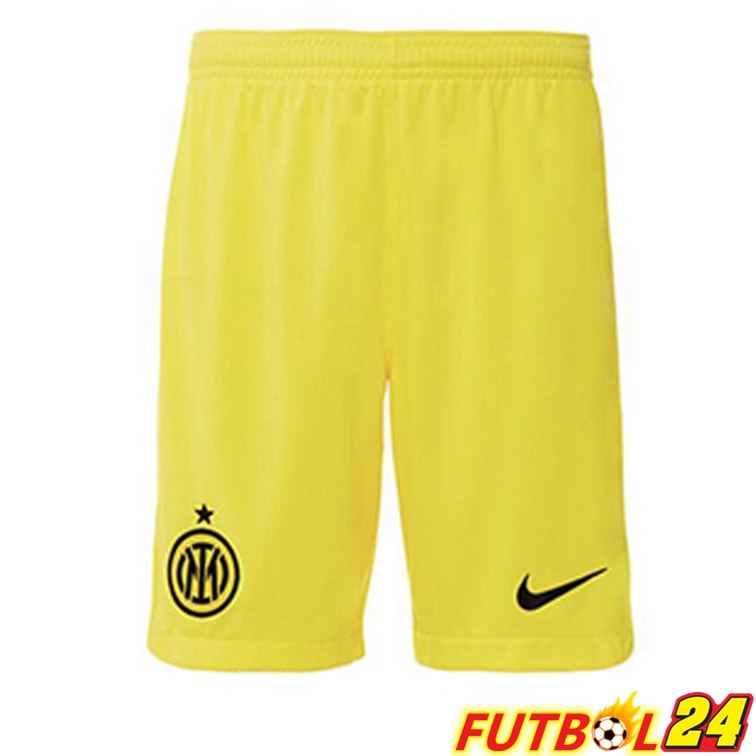 Cortos De Futbol Inter Milan Tercera Amarillo 2022/2023