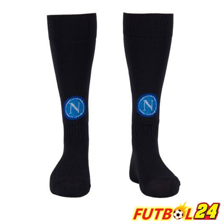 Calcetines De Futbol SSC Napoli Tercera Negro 2022/2023