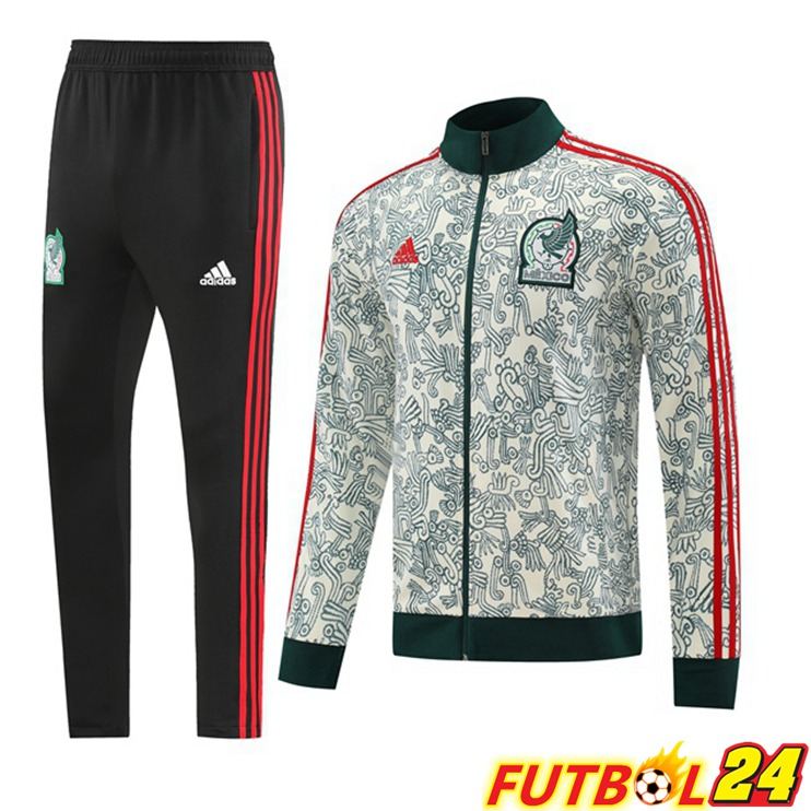 Chandal Equipos De Futbol - Chaqueta México Blanco Verde 2022/2023