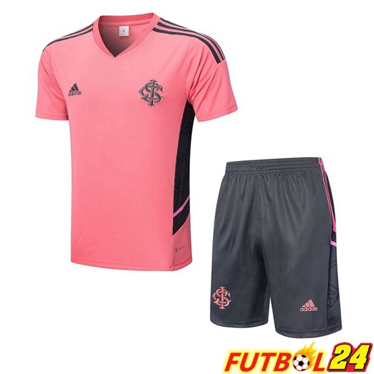 Camiseta Entrenamiento SC Internacional + Cortos Rosado 2022/2023