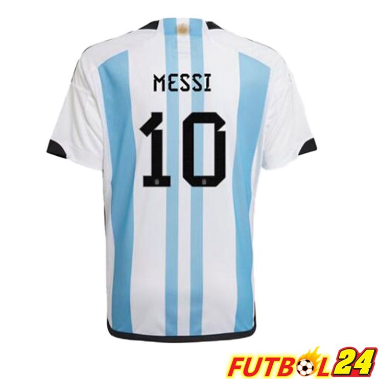 Camisetas De Futbol Argentina (MESSI 10) Primera Azul Blanco Copa Del Mundo 2022