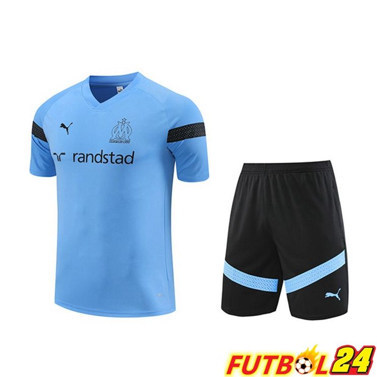 Camiseta Entrenamiento Marsella + Cortos Azul 2022/2023