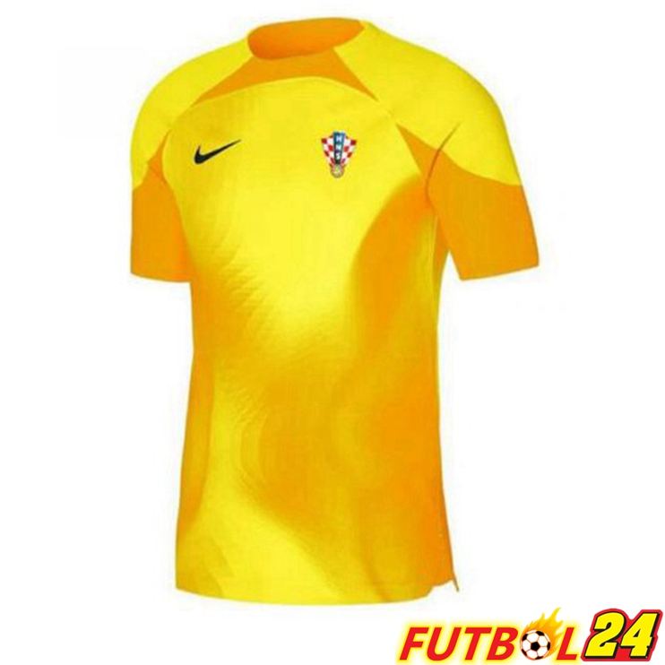 Camisetas De Futbol Croacia Portero Amarillo Copa Del Mundo 2022