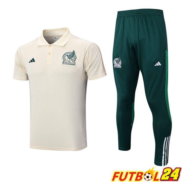 Camiseta Polo México + Pantalones marrón 2023/2024