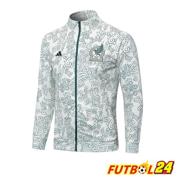 Chaquetas Futbol México Blanco Verde 2023/2024