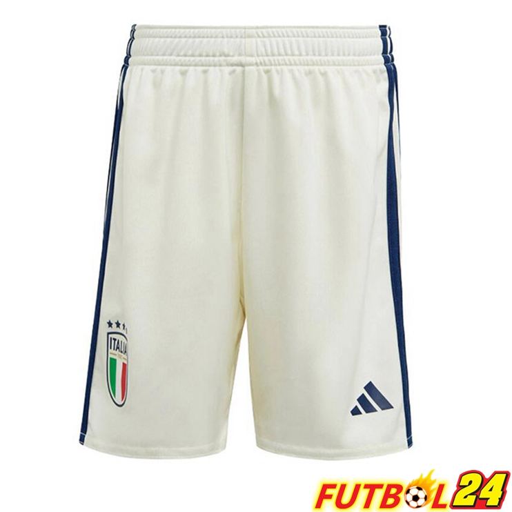 Cortos De Futbol Italia Segunda Blanco 2023/2024