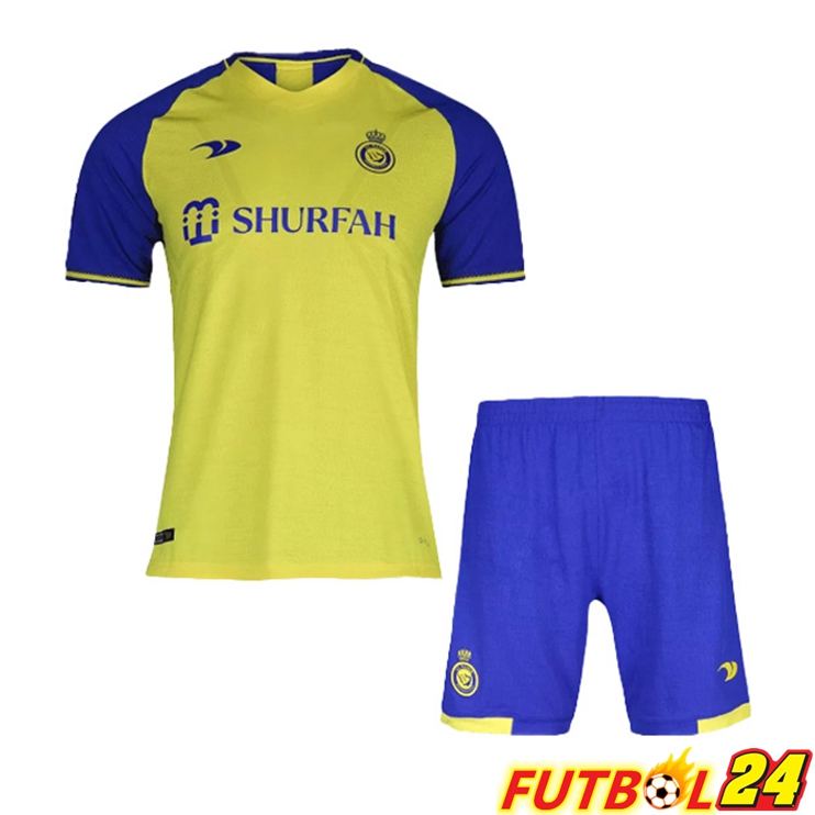 Camisetas De Futbol Al-Nassr FC Ninos Primera Amarillo 2022/2023