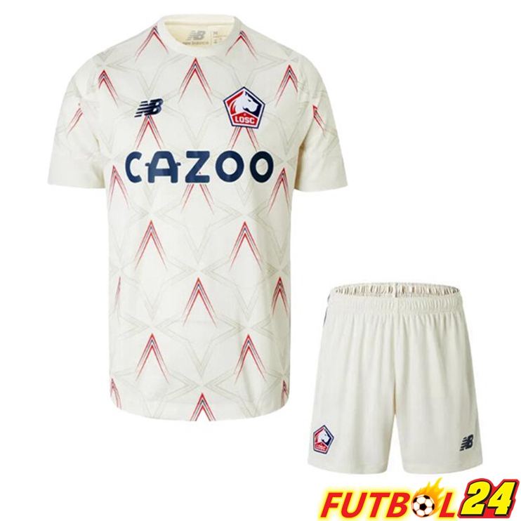 Camisetas De Futbol Lille OSC Ninos Cuarta Blanco 2022/2023