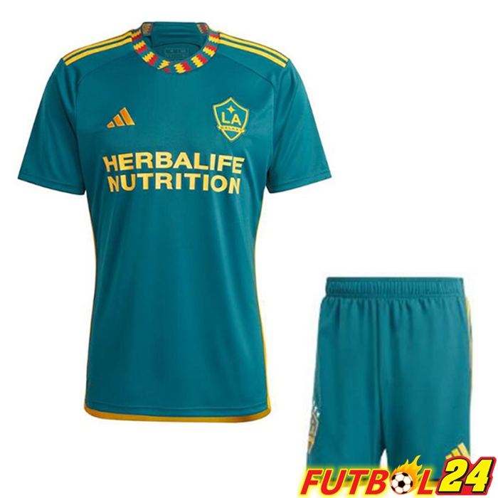 Camisetas De Futbol LA Galaxy Ninos Segunda Verde 2023/2024