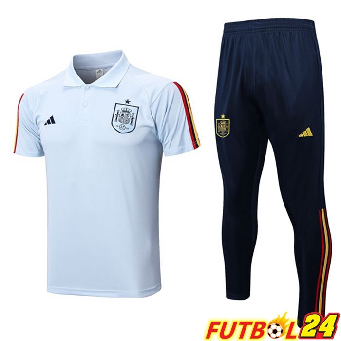 Camiseta Polo España + Pantalones Azul 2023/2024