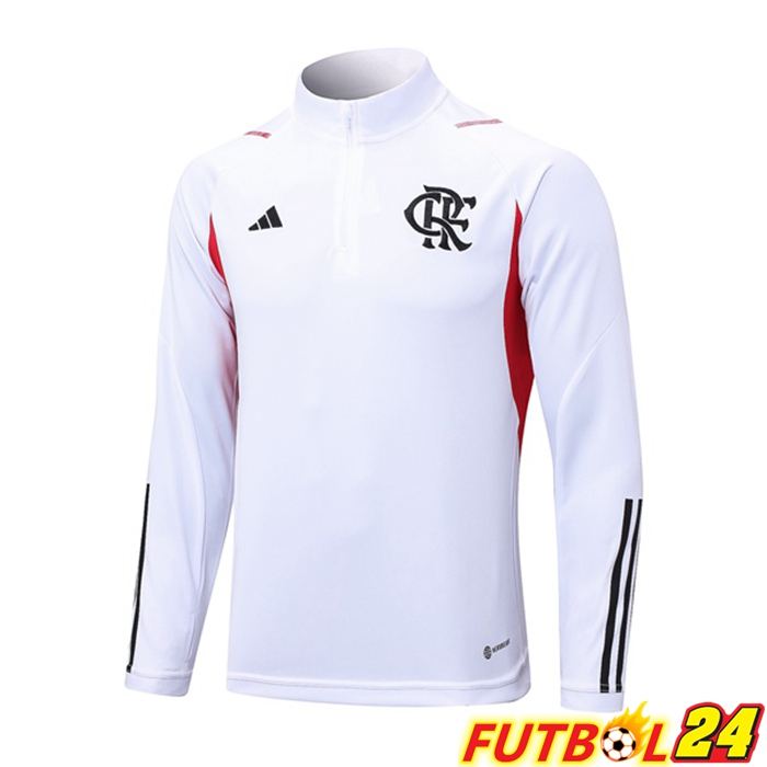 Sudadera De Entrenamiento Flamengo Blanco 2023/2024