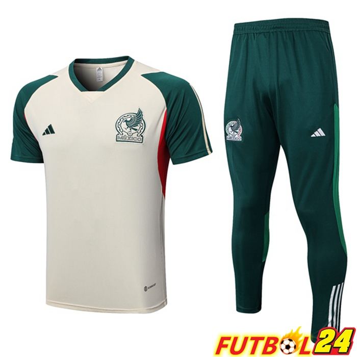 Camiseta Entrenamiento México + Pantalones Marrón 2023/2024