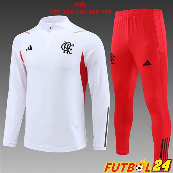 Chandal Equipos De Futbol Flamengo Ninos Blanco 2023/2024