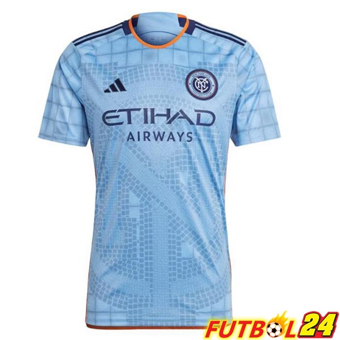 Camisetas De Futbol New York City Primera Azul 2023/2024