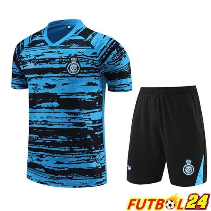 Camiseta Entrenamiento Al-Nassr FC + Cortos Azul 2023/2024
