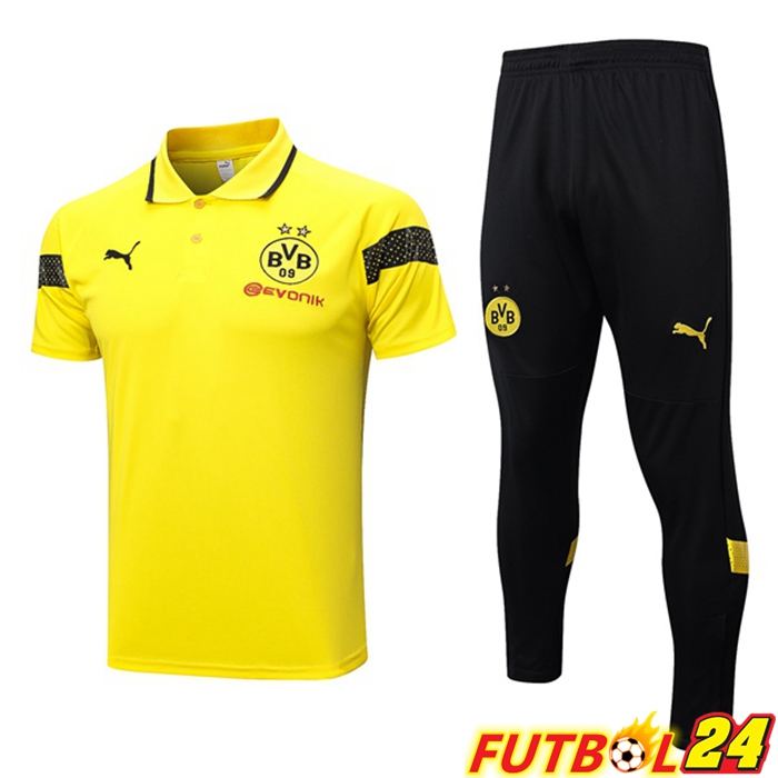 Camiseta Polo Dortmund BVB + Pantalones Amarillo 2023/2024