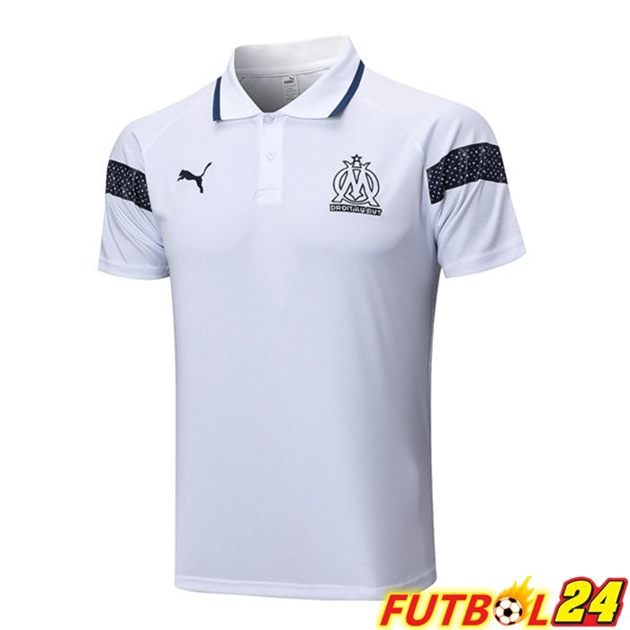Camiseta Polo Marsella OM Blanco 2023/2024