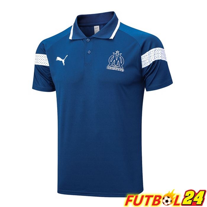 Camiseta Polo Marsella OM Azul 2023/2024