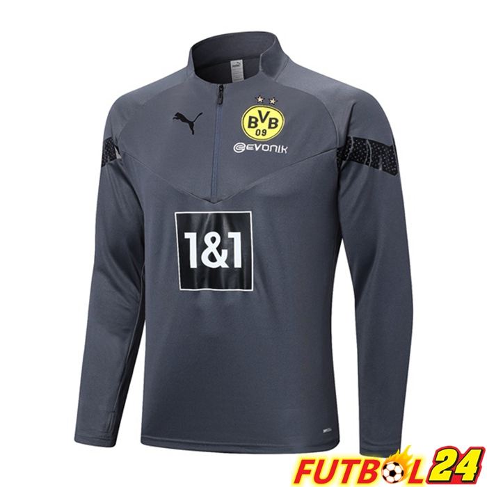Sudadera De Entrenamiento Dortmund BVB Gris 2023/2024