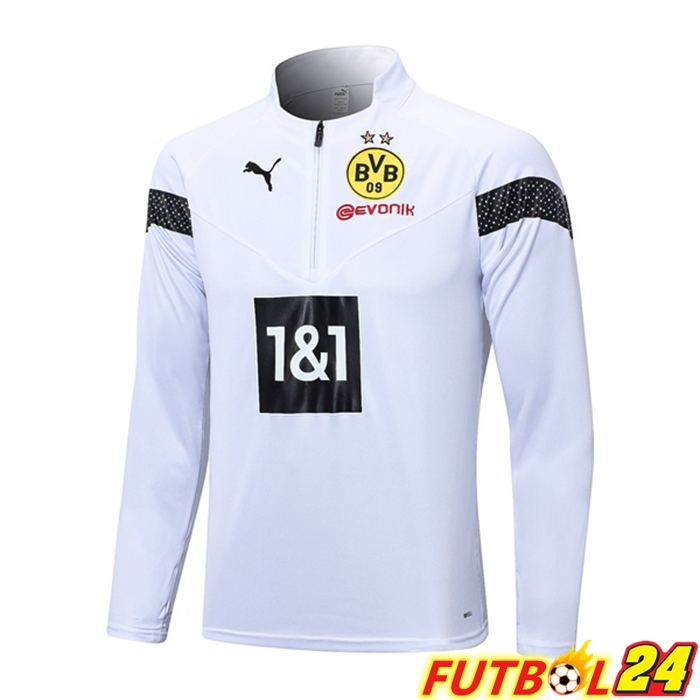 Sudadera De Entrenamiento Dortmund BVB Blanco 2023/2024