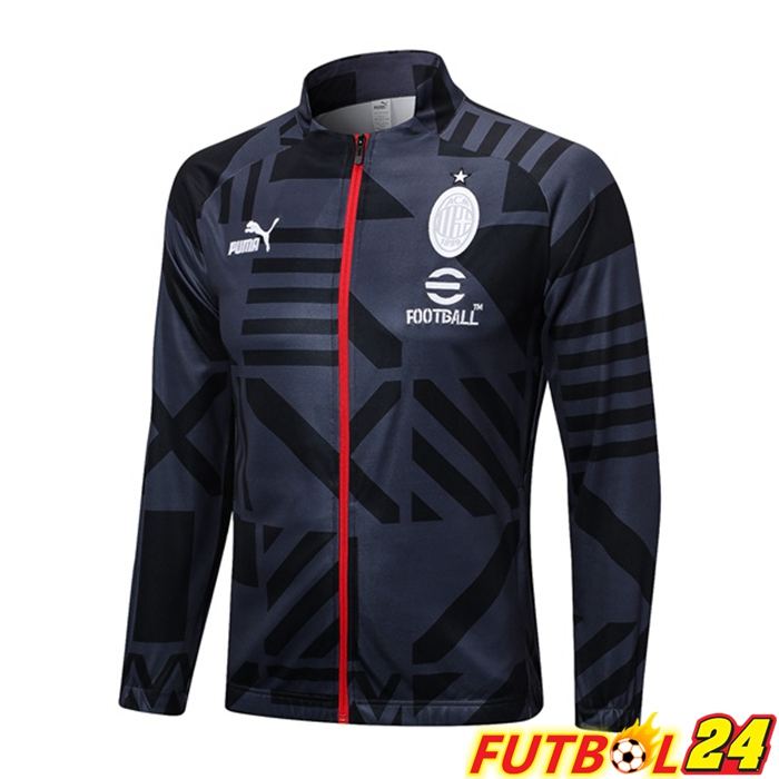 Chaquetas Futbol AC Milan Negro 2023/2024