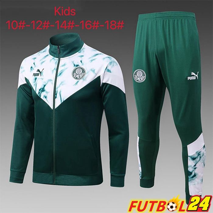 Chandal Equipos De Futbol - Chaqueta Palmeiras Ninos Verde 2023/2024