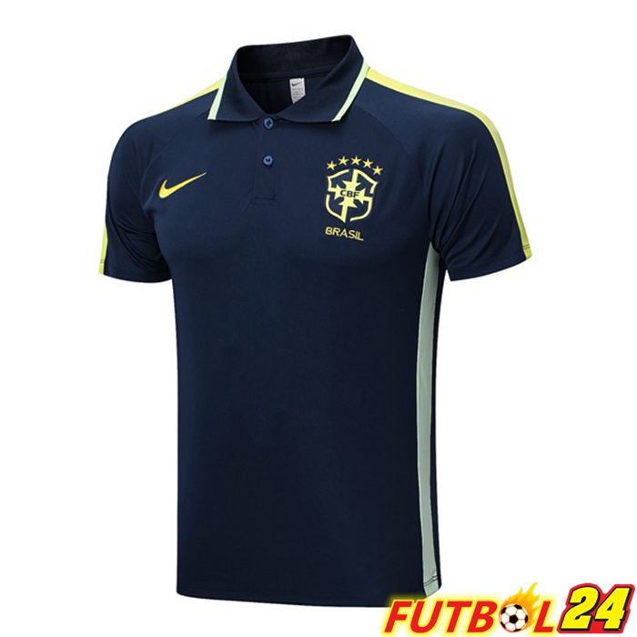 Camiseta Polo Brasil Azul Real 2023/2024