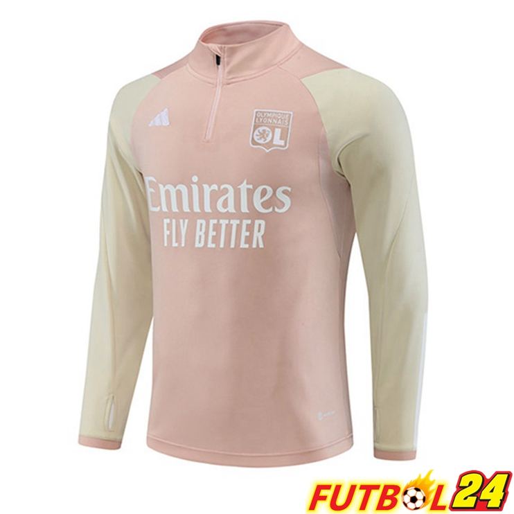 Sudadera De Entrenamiento Lyon OL Rosado 2023/2024