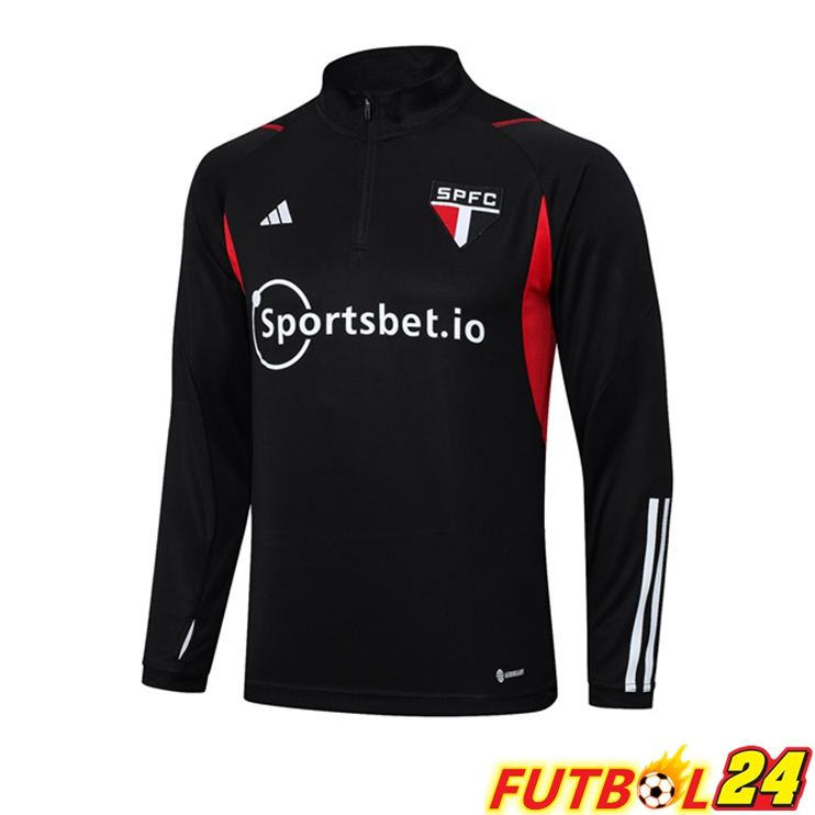 Sudadera De Entrenamiento Sao Paulo FC Negro 2023/2024