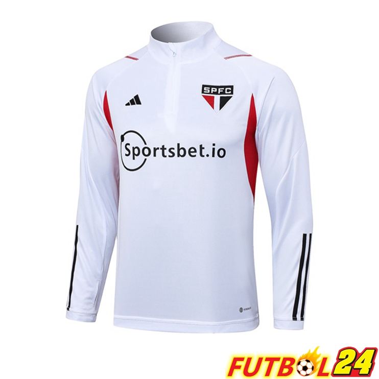 Sudadera De Entrenamiento Sao Paulo FC Blanco 2023/2024