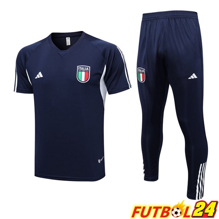 Camiseta Entrenamiento Italia + Pantalones Azul Real 2023/2024
